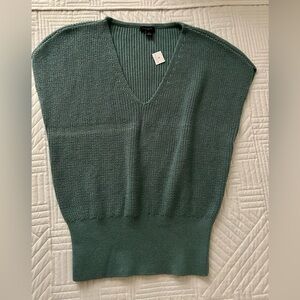 NWT Ann Taylor Factory V-Neck Cadet Blue v-neck Sweater Vest Size Medium